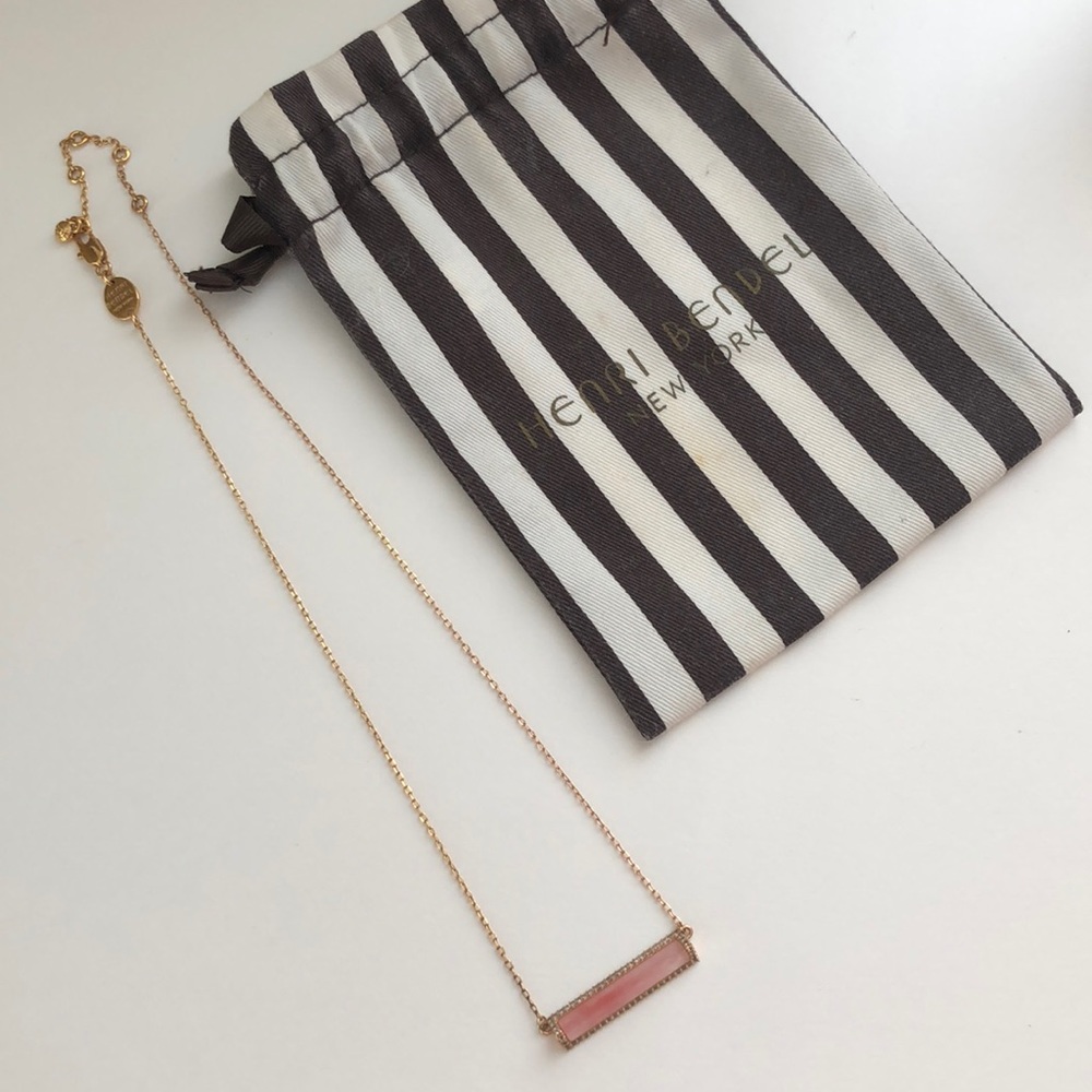 Henri Bender Gold Bar Necklace